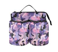 Portabevande Valigia Unico Camouflage Viola Rosa Aereo Accessori Da Viaggio Attendant Must Haves