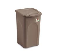 Stefanplast Porta biancheria Linea Primavera 50 L chiusa Tortora 37x37x56 cm