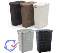 Portabiancheria Cesto Vimini Finto Rattan 40l 60l Diversi Colori
