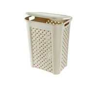 Portabiancheria effetto vimini per bagno 50 LT secchio per biancheria Arianna
