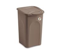 Stefanplast Porta biancheria Linea Primavera 50 L chiusa Tortora 37x37x56 cm