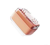 Portabiancheria portatile trasparente per sapone e dispenser con rullo in spugna integrato, vassoio di drenaggio rapido, adatto per vari tipi di sapone in cucina e bagno (arancione)
