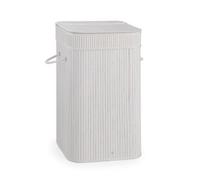 Gedy Cesto portabiancheria G-Tatami - Bambù bianco 63x35,5x35,5 cm 1,7 kg - 2 anni garanzia Unica