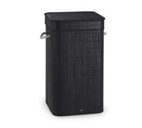 Portabiancheria tatami 68 lt nero in bambu’, cotone - 35,5x35,5x63 cm
