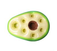 Portabibite galleggiante gonfiabile a forma di ananas con tavolo poroso per bar e piscine (avocado)