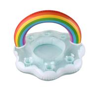Portabibite gonfiabile galleggiante con scomparti multipli per bevande per piscina e spiaggia, adatto per bar e accessori (colorato)