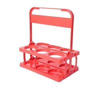 Portabibite portatile - Organizer per 6 tazze, in plastica resistente con manico per feste, eventi e uso quotidiano, comodo ed elegante porta bottiglia di latte