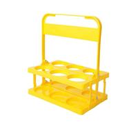 Portabibite portatile - Organizer per 6 tazze, in plastica resistente con manico per feste, eventi e uso quotidiano, comodo ed elegante porta bottiglia di latte