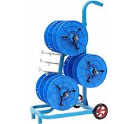 Portabicavo portatile con ruote, carrello per cavi a 5/6 assi | Portabottiglie portatile a 5 assi con ruote per una facile gestione dei cavi in ambienti industriali e al dettaglio