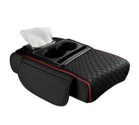 portabicchiere auto Portabicchieri Tasche Portaoggetti Laterali Cuscino Rialzato Per Bracciolo Dell'auto Cuscino Per Bracciolo Della Console Centrale Organizer Copertura Del Bracciolo(Red)