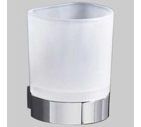 PORTABICCHIERE KENT Ottone Cromato-Vetro Accessori Bagno Ottone Gedy