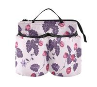 Portabicchiere per bagagli, unico, vecchio stile lento, fragola, viola, rosso, supporto da viaggio a mano libera due portabicchieri per viaggiatori assistenti di volo