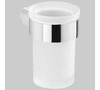 PORTABICCHIERE PIRENEI Ottone Cromato-Vetro Accessori Bagno Ottone Gedy
