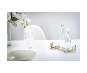 Portabicchieri a due posti in plexiglass BON TON Dimensioni 26x26x h 15 cm - Colore Multicolor multicolor