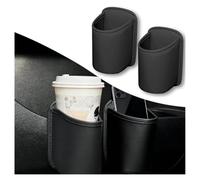 Portabicchieri Auto 2 Pezzi per Jaguar F-Pace F-Type Coupe | Pelle PU premium,clip metallica robusta,diametro largo 9cm,organizer spazio interno,bevande sicure,installazione rapida
