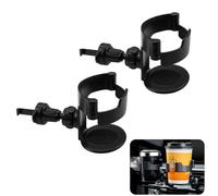 Portabicchieri Auto,Suuwwn 2 Pcs Portabicchieri in plastica regolabili supporto bevande universale Tazza Pieghevole Regolabile con Viti Supporto Bevande porta bicchieri accessori