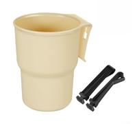 Portabicchieri da auto dal design compatto, facile da installare nella presa d'aria per l'uso quotidiano (beige)