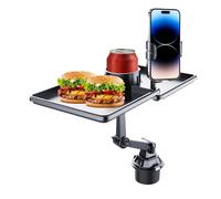Portabicchieri da auto espansore - Supporto regolabile per bevande, vassoio girevole organizer | Supporto multifunzione per tazza con slot per telefono, tavolo da pranzo rotante per caffè, snack, fast