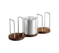 Portabicchieri da Bancone in Alluminio e 34cm Portabicchieri(Argent) | Alluminio spaziale e base , design elegante, per accesso superiore, per cucine moderne