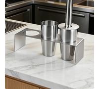 Portabicchieri da Bancone Resistente Supporto in Acciaio Inox Antiruggine
