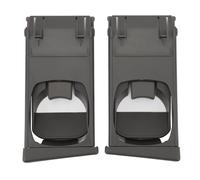 Portabicchieri da cruscotto 2 pezzi 25042561-TGK707 Inserto in plastica Portabicchieri per presa d'aria Portabicchieri pieghevole anteriore per Hilux Vigo dal 2005 al 2015 (Gray)