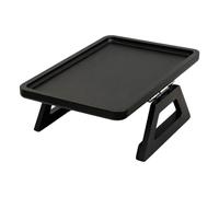Portabicchieri da divano, in legno, da fissare, antiscivolo, bracciolo | Vassoio portatile per divano, scrivania, sedia, letto, soggiorno, lavoro, colazione, caffè, snack, cibo, nero