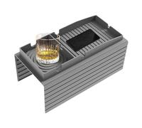 Portabicchieri da divano - Singolo in silicone 43x34x4 cm anti-goccia | Organizer per braccioli del divano con vassoio rimovibile, uso per lo spuntino, archiviazione remota, accessorio per guardare la