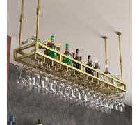 Portabicchieri da soffitto con asta regolabile, supporto per calici per bar, ristorante e caffetteria