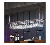 Portabicchieri Da Soffitto, Espositore For Vino Sospeso In Ferro, Portabicchieri/portatazze, Altezza Regolabile 30-60 Cm, Capacità Di Carico 80 Kg, For Bar E Cucina Di Casa(Color1,150x35x60cm)