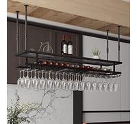 Portabicchieri da soffitto - Portabottiglie da appendere sotto armadietto - perfetto per casa, bar, ristoranti e cucine - elegante soluzione per riporre bicchieri di vino
