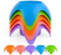 Portabicchieri da spiaggia, accessori da spiaggia, per vacanze, spiaggia, portabicchieri con sabbia, indispensabili per la spiaggia, per donne, adulti, familiari e amici (multicolore, confezione da 5)