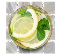 Portabicchieri da Tavola | Base In Madreperla Quadrata E Resistente Al Calore,8.5 Centimetri Sottobicchieri Decorativi,Per Casa Caffè Bevande Cucina Riunione Tè Matrimonio Bar Esterno