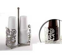 GICOS IMPORT EXPORT SRL Portabicchieri Metallo Argento 22 cm