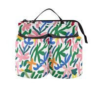Portabicchieri da viaggio a mani libere fiori fioriscono bagagli colorati per bevande Caddy due portabicchieri per viaggiatori assistenti di volo