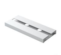 Portabicchieri da vino, 25,3 x 11 x 2 cm, appendiabiti sottosopra per mobili da bar e cucina, organizer per calici in plastica antiruggine, soluzione salvaspazio per armadietti (bianco)
