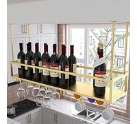 Portabicchieri da vino da appendere - Mensola portaoggetti da soffitto per bar e ristoranti, supporto per calici sottosopra, per assistente di stoviglie da caffè