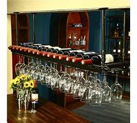 Portabicchieri da vino da soffitto, organizer regolabile da appendere per cucina