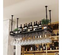 Portabicchieri da vino in altezza regolabile per casa, bar, cucina, caffè, feste, luce di lusso da appendere al contrario