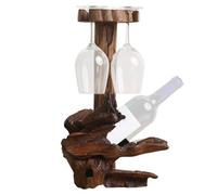 Portabicchieri da vino, organizer in legno con drenaggio invertito per cucina, bar e ristorante