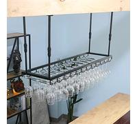 Portabicchieri da Vino Portabottiglie a soffitto, portabottiglie da Vino Portabicchieri da Vino appesi Porta calici per calici Cornice per espositori per la casa per Cucina da Bar