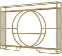 Portabicchieri e portabottiglie da bar, organizer da parete per armadietti salvaspazio per liquori e decorazione per la casa e il bar