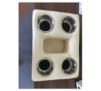 Portabicchieri for auto/nave, portabevande, portabicchieri, portabicchieri, accessori in acciaio inox retrofit for yacht, hardware marino,Resistente alla corrosione(Four seats+four cup holder)