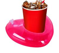 Portabicchieri Galleggiante Sottobicchiere in PVC a Forma di Cuore