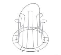 Portabicchieri in acciaio inox per tazze di vetro con layout capovolto per aiutare il drenaggio e ridurre l'occupazione (6bit-L)