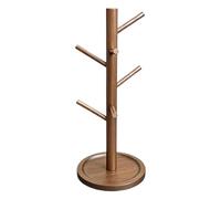 Portabicchieri in legno a forma di albero con ganci multipli | Supporto compatto della tazza di caffè dell'esposizione della tazza per il Governo domestico del