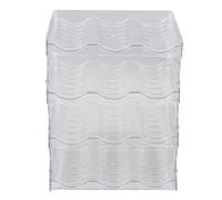 Portabicchieri in plastica impilabile per bottiglia d'acqua, organizer trasparente, ripiano staccabile per dispensa da