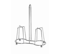 PORTABICCHIERI INOX DA TAVOLA 2 POSTI