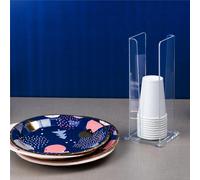 portabicchieri like water trasparente incolore, dimensioni 10,1x10,1xH25 cm, peso 0,25 kg, spessore 5-3 mm trasparente