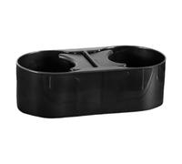Portabicchieri per auto - 7x8,5x5 cm, PC e ABS, fibra di carbonio nero, doppio supporto per bevande, slot per bevande fisso, organizzatore di console | Design a doppio supporto, accessorio da viaggio