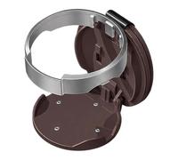 Portabicchieri per auto, organizer per bevande pieghevole con clip, in ABS | 10 x 10 cm, 126 g, si adatta a bottiglie da 18-24 oz, anti-affondamento, per porta, schienale del sedile